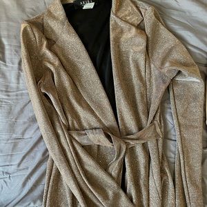 Akira glitter jacket with belt